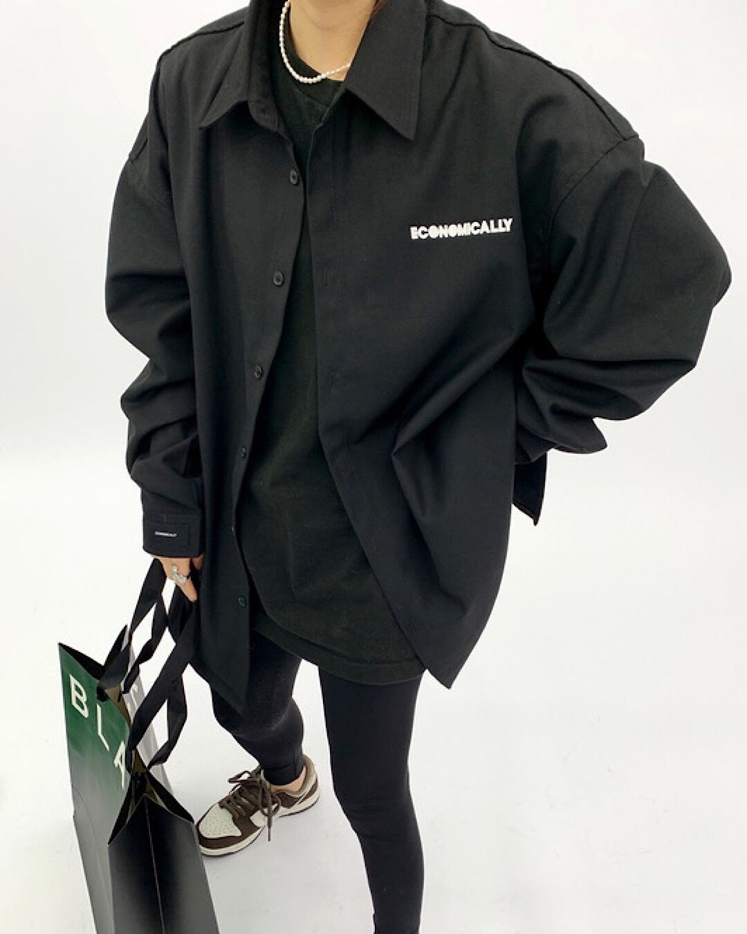 バックプリントオーバーサイズシャツ SL001