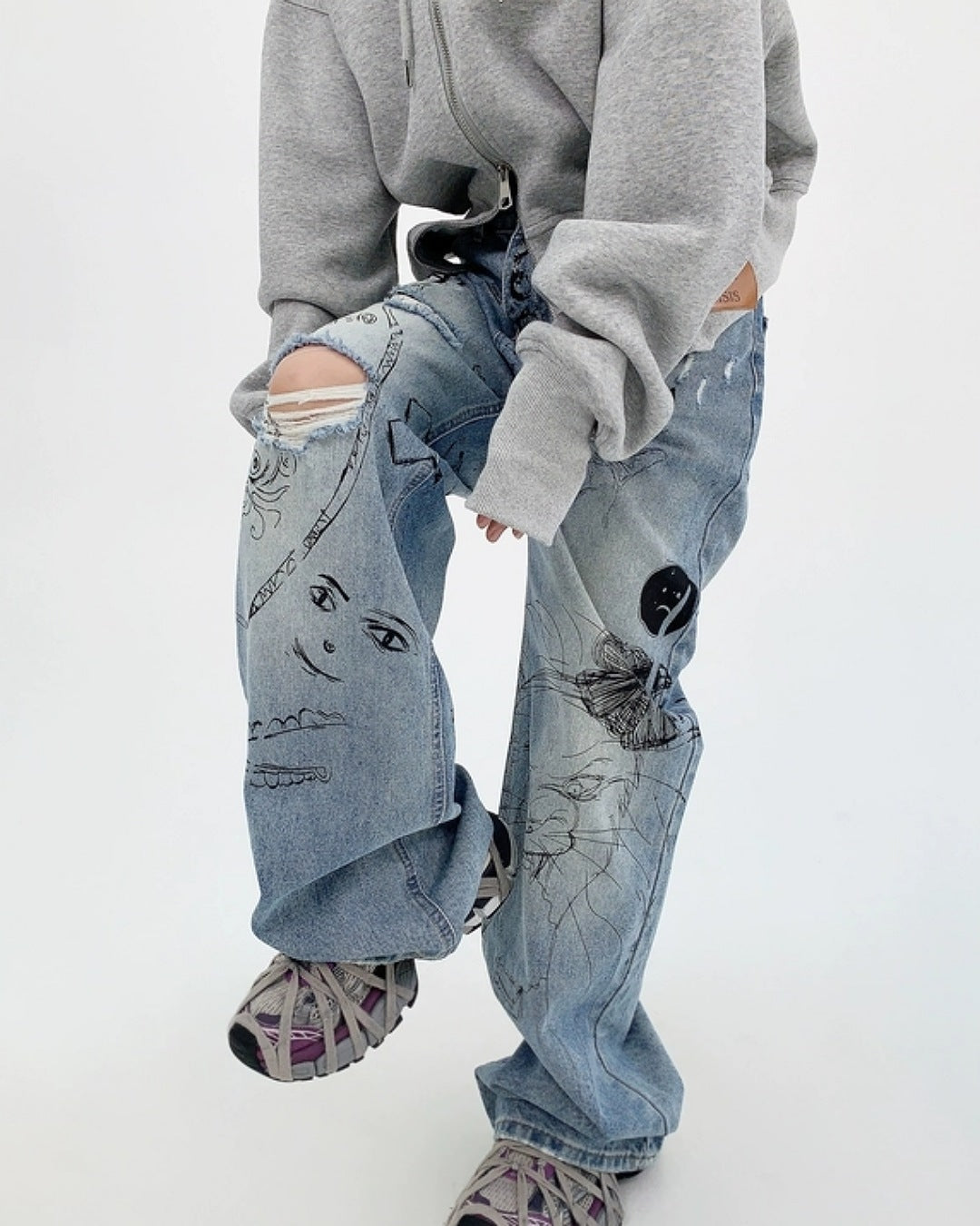 RAKUGAKIデニムパンツ SL367