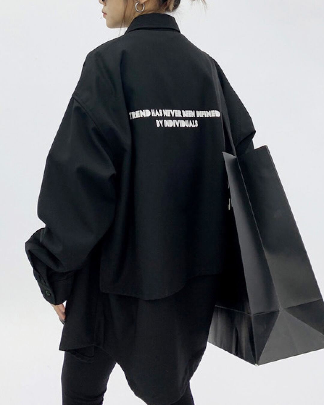 バックプリントオーバーサイズシャツ SL001