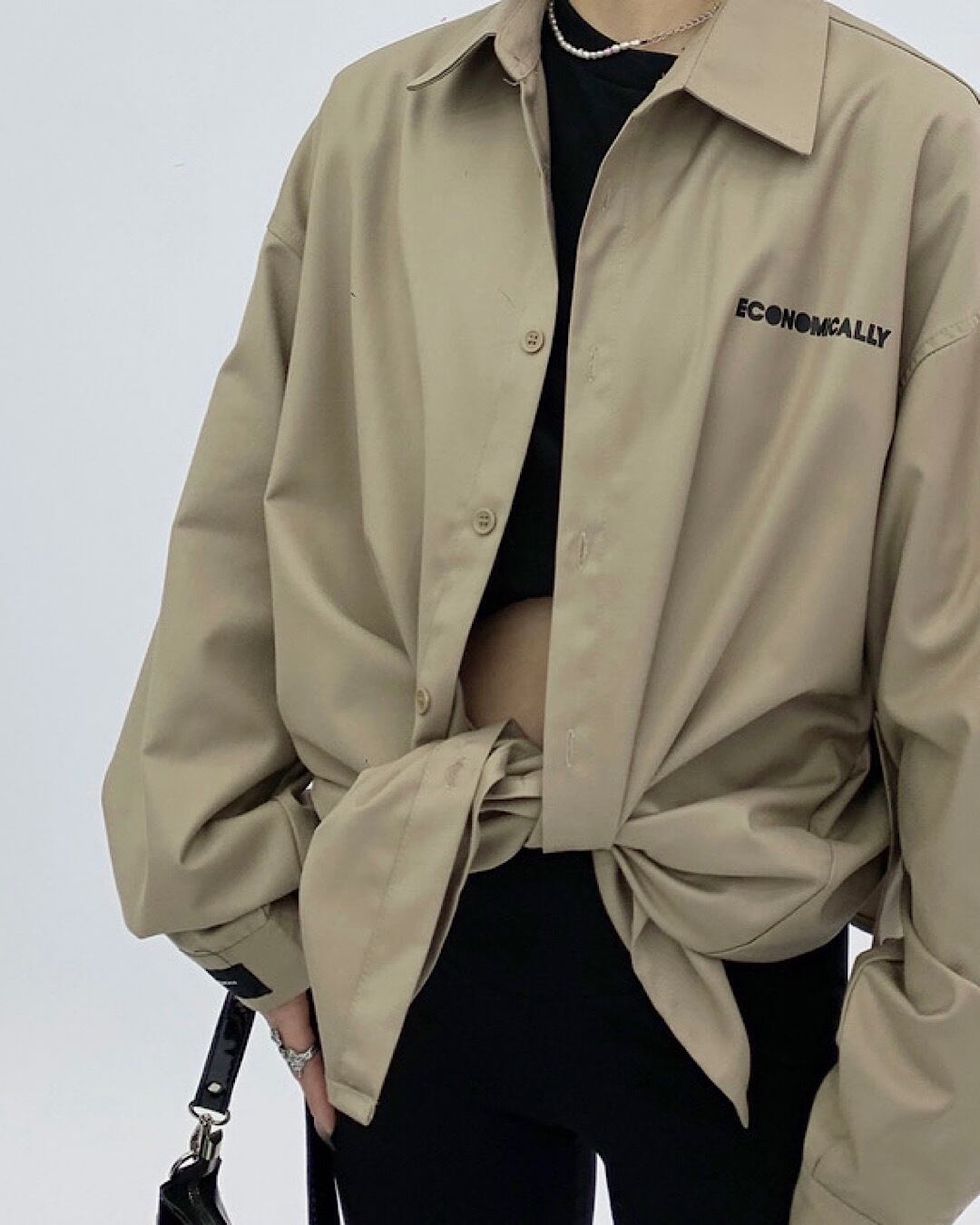バックプリントオーバーサイズシャツ SL001