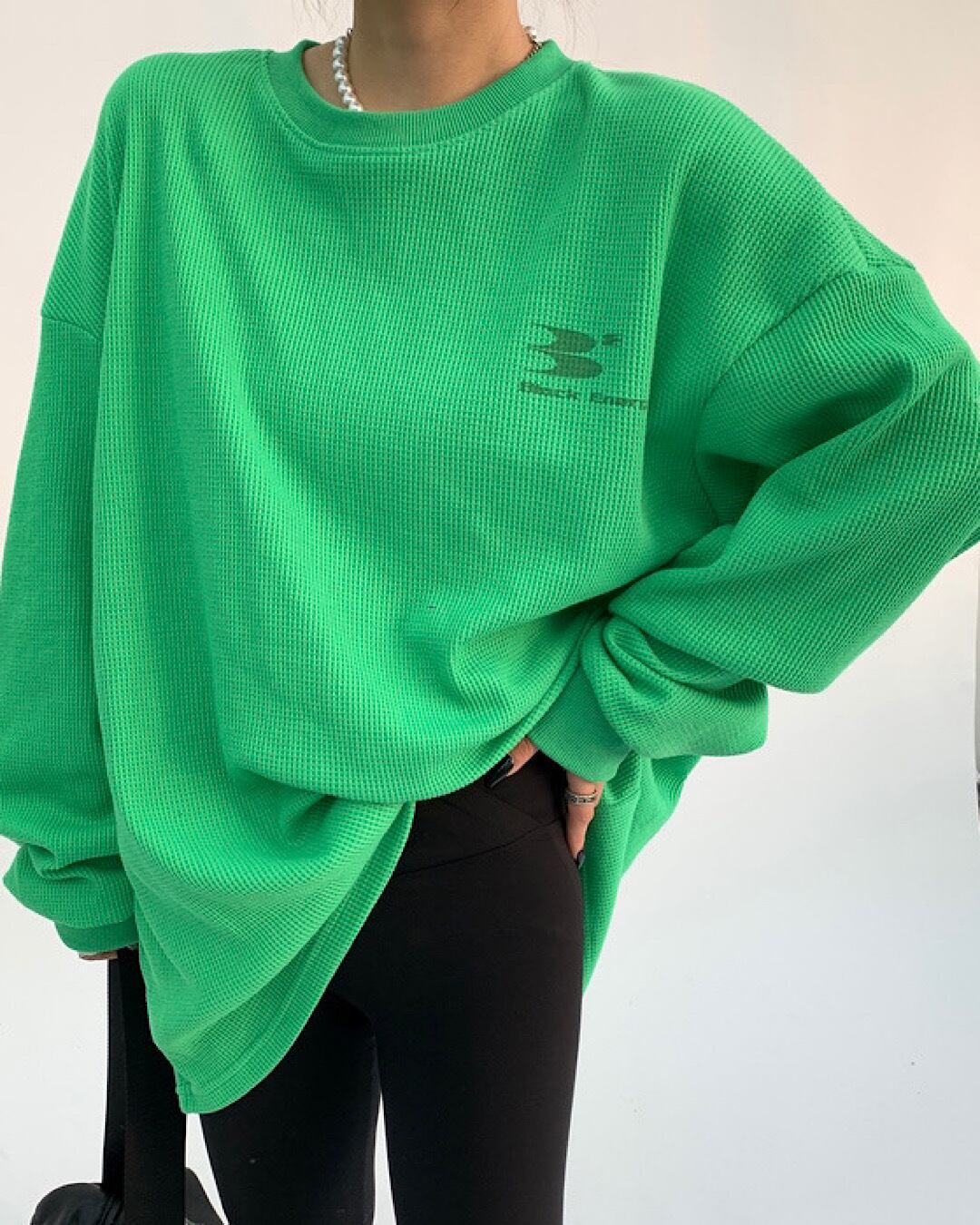 ロゴプリントサーマルロングTシャツ SL009