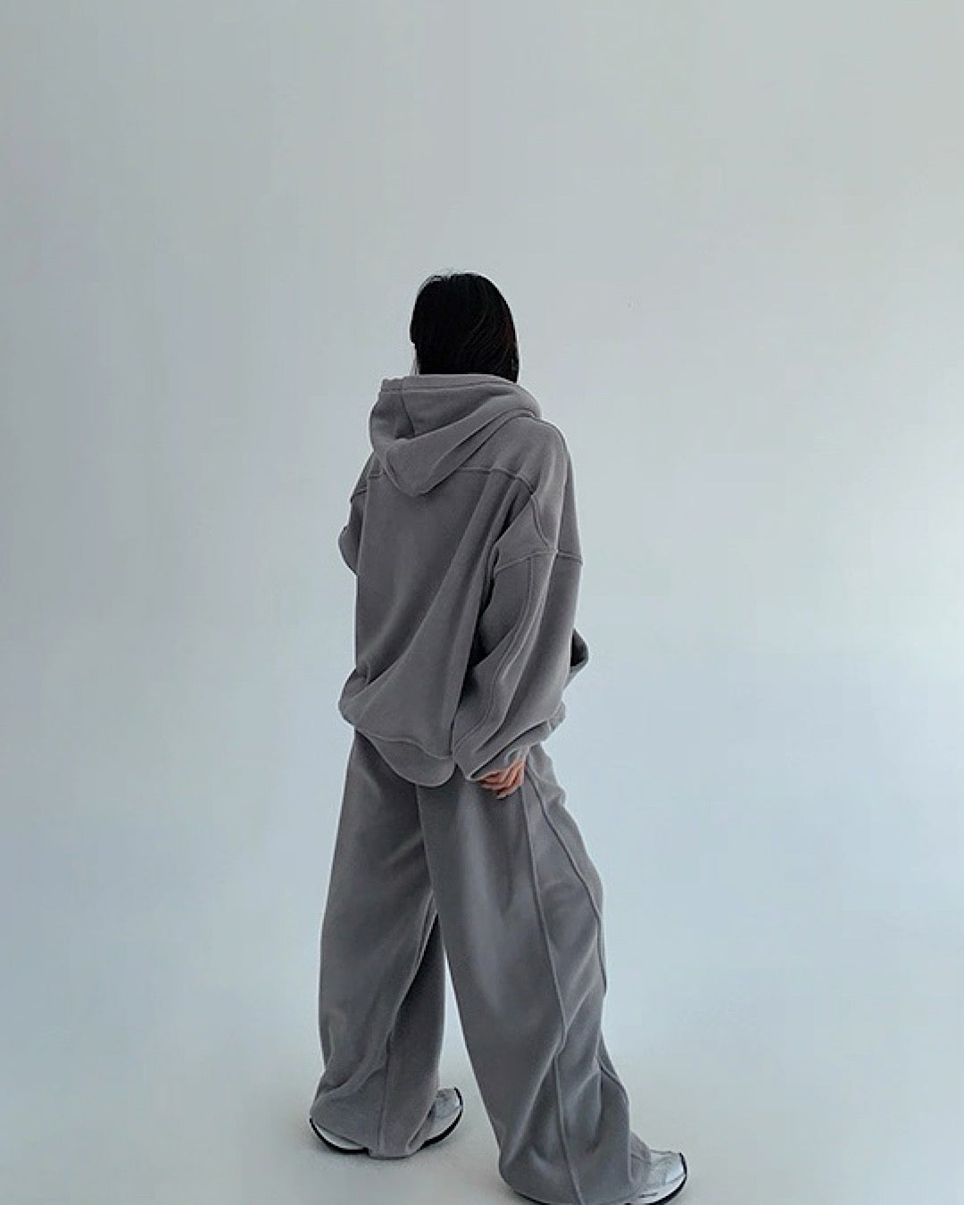 ブラッシュドジップアップパーカー/パンツ/セットアップ SL841