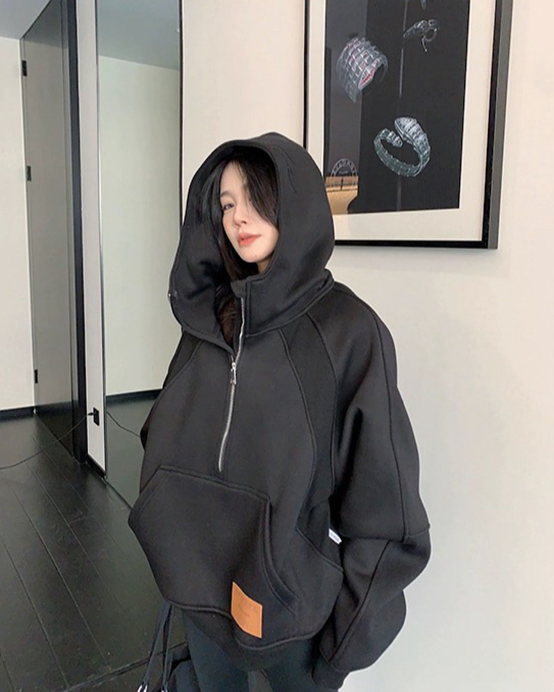 ハーフジップマフポケットフーディ SL819 – THE SOL93