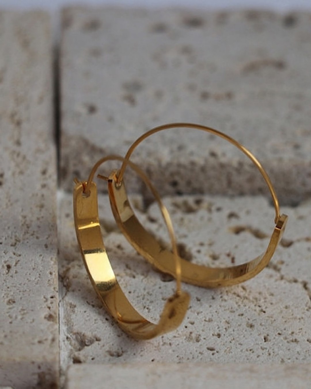 アクセントフープピアス SL035