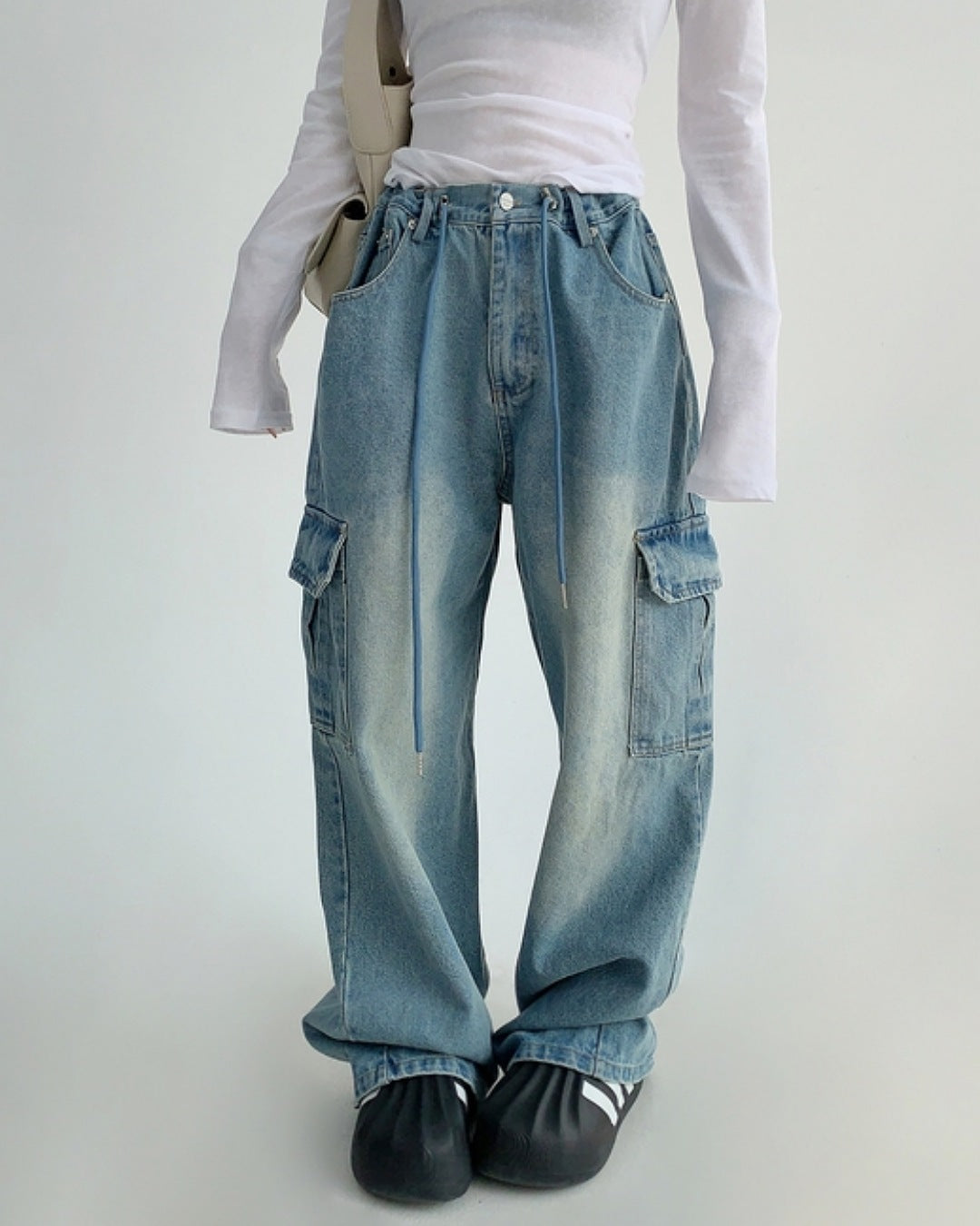 ドロストカーゴデニムパンツ SL558