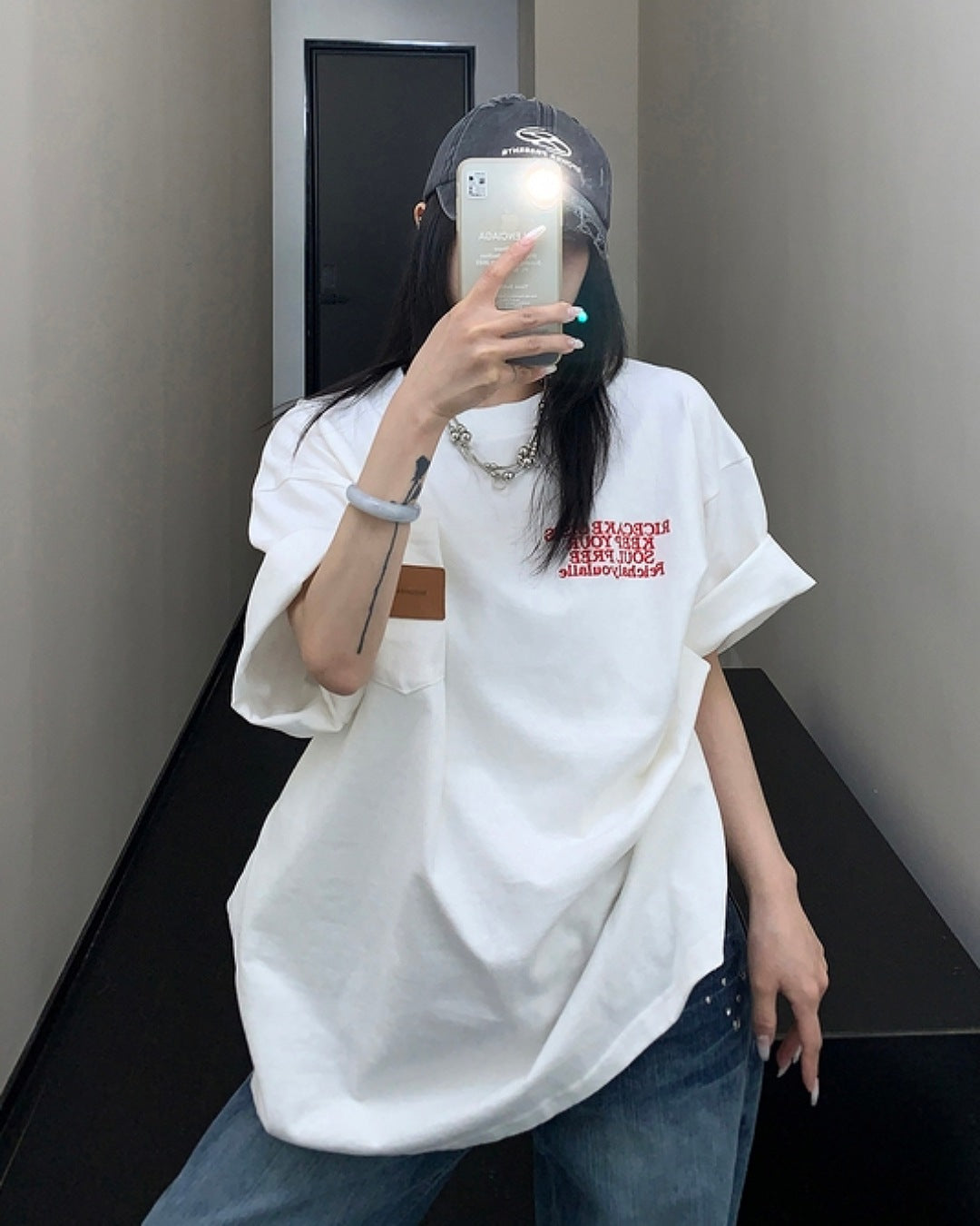 ポケットパッチロゴTシャツ SL561