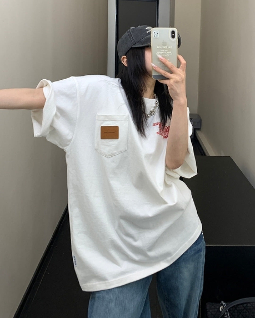 ポケットパッチロゴTシャツ SL561