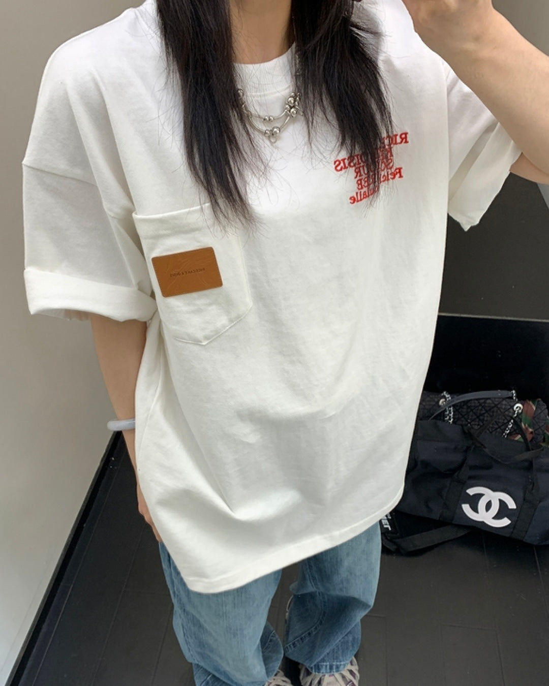 ポケットパッチロゴTシャツ SL561