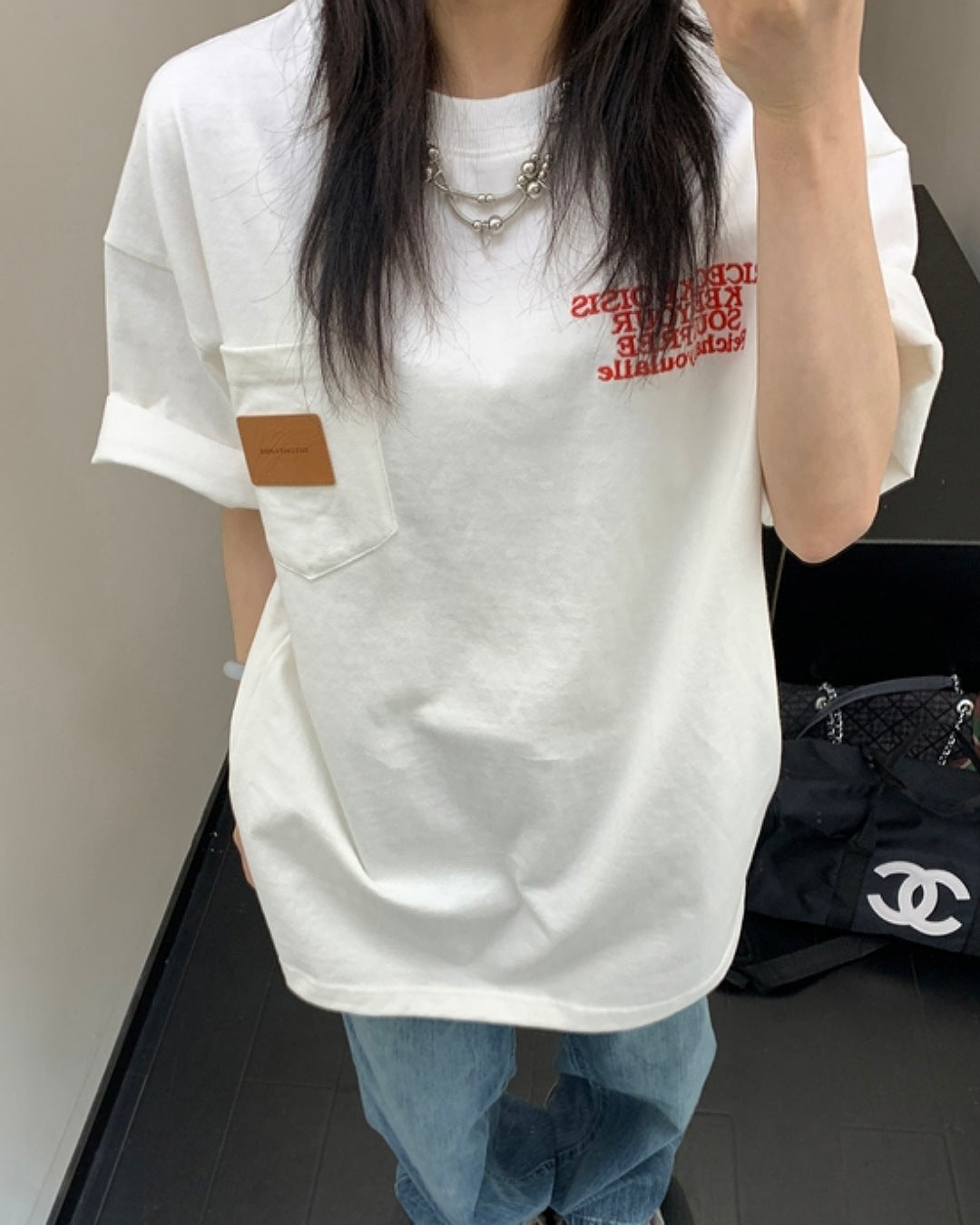 ポケットパッチロゴTシャツ SL561