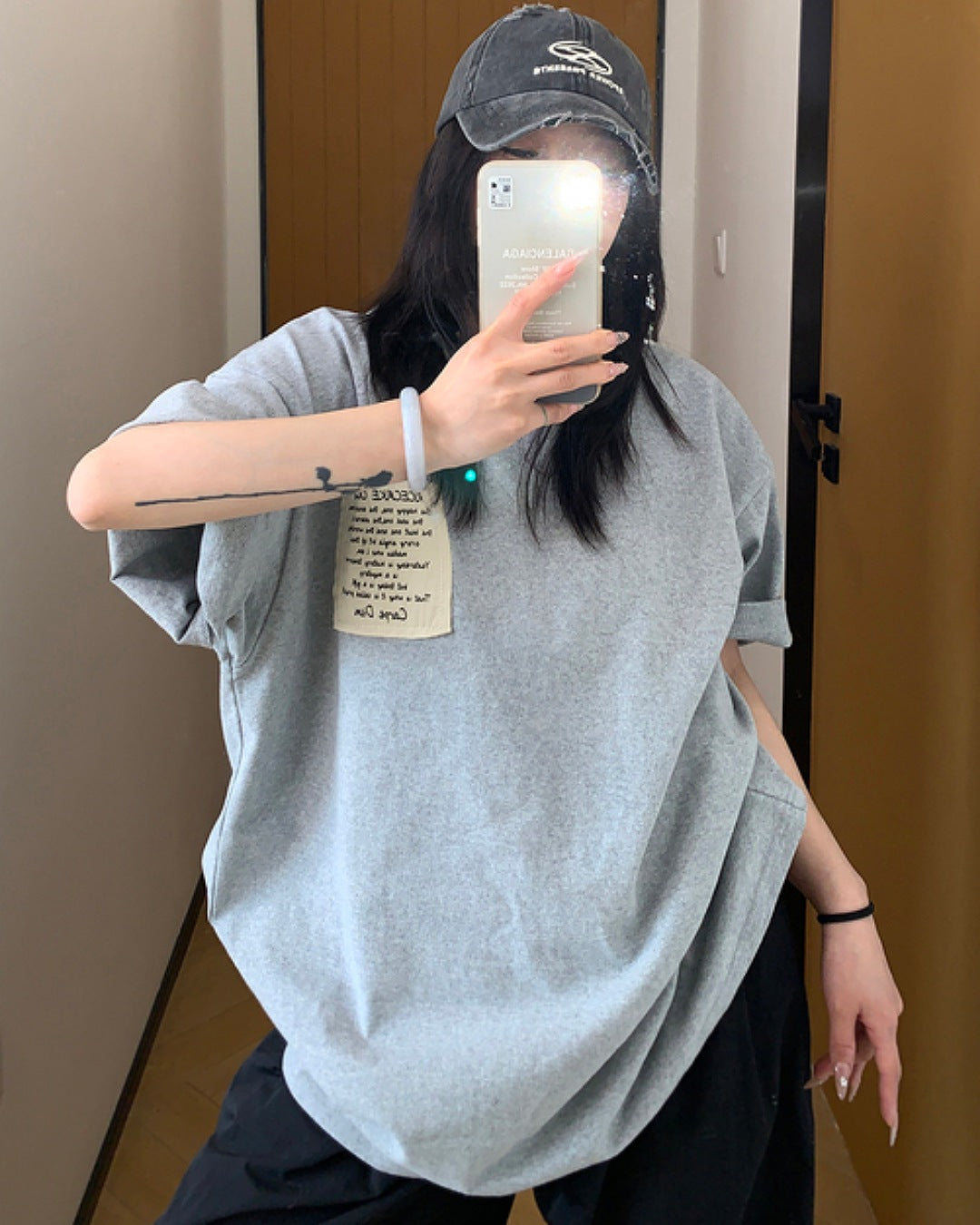 タグレタープリントTシャツ SL566