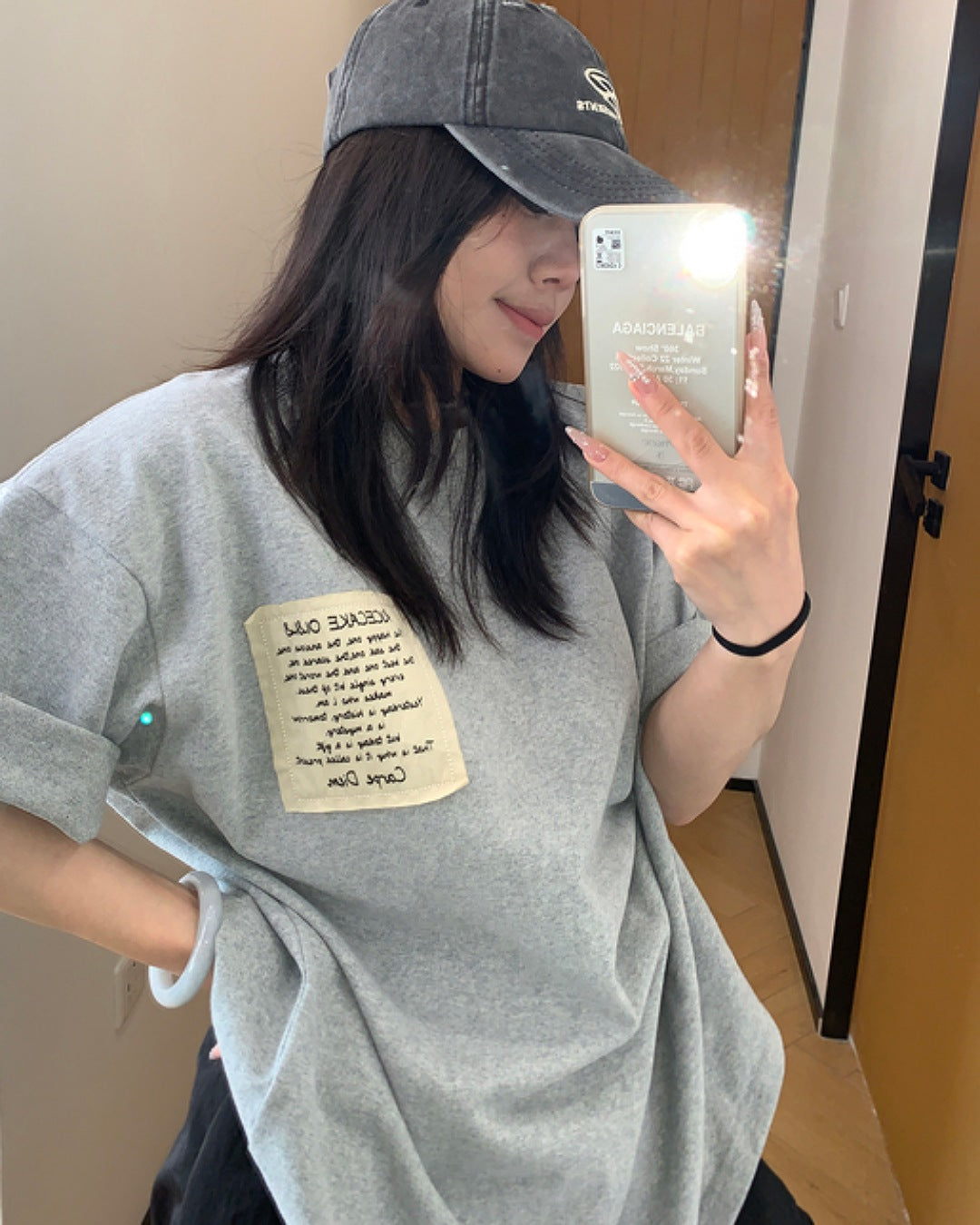 タグレタープリントTシャツ SL566