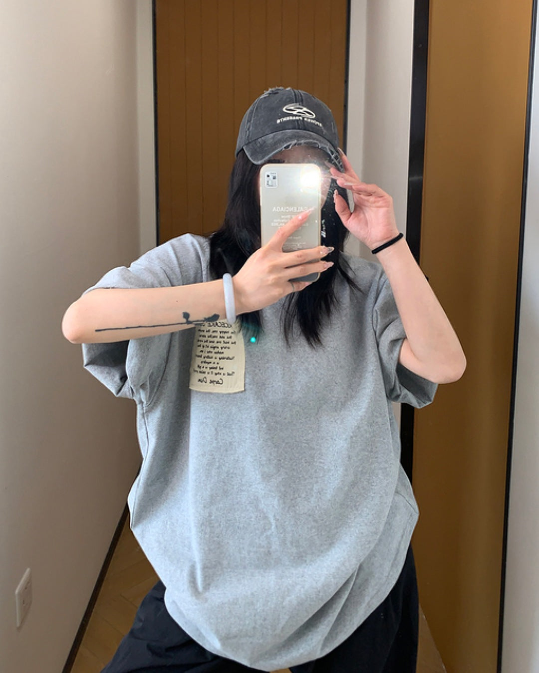 タグレタープリントTシャツ SL566