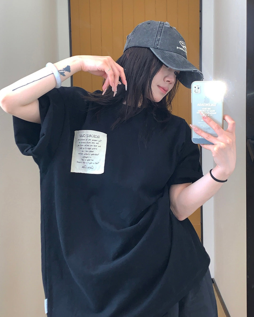 タグレタープリントTシャツ SL566
