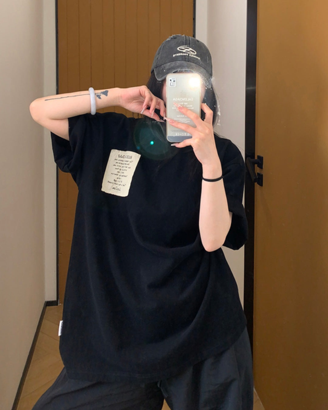 タグレタープリントTシャツ SL566