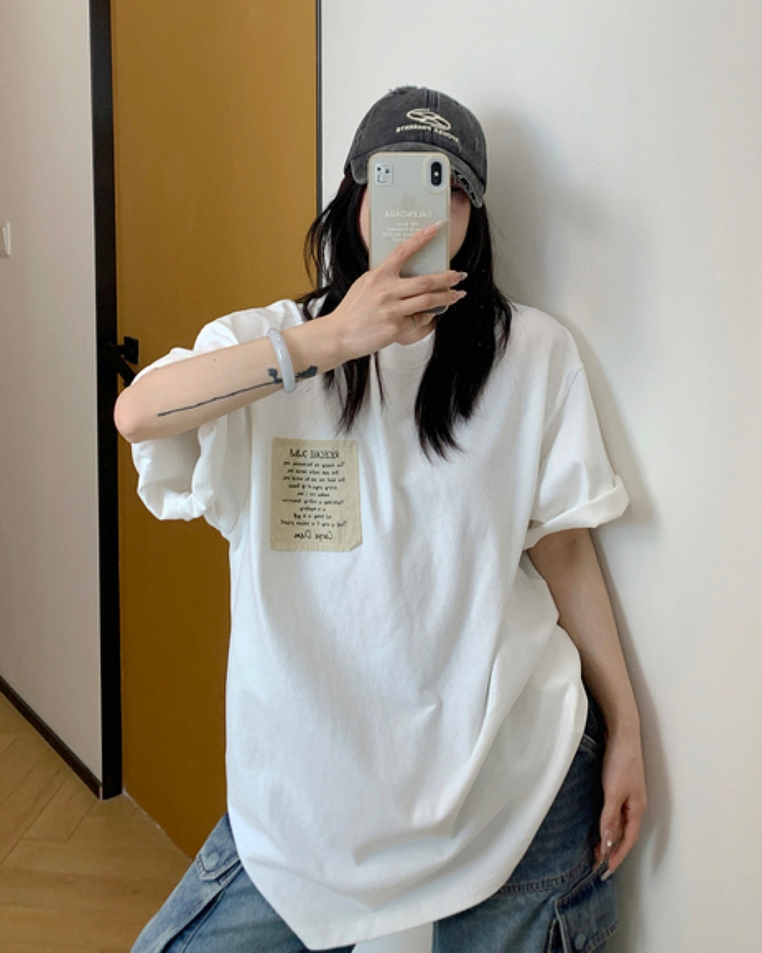 タグレタープリントTシャツ SL566