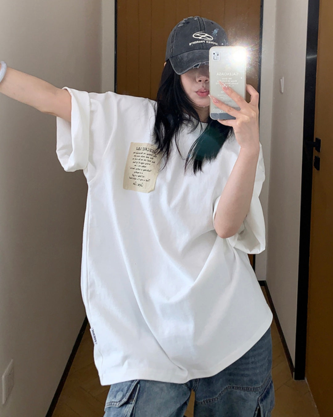 タグレタープリントTシャツ SL566