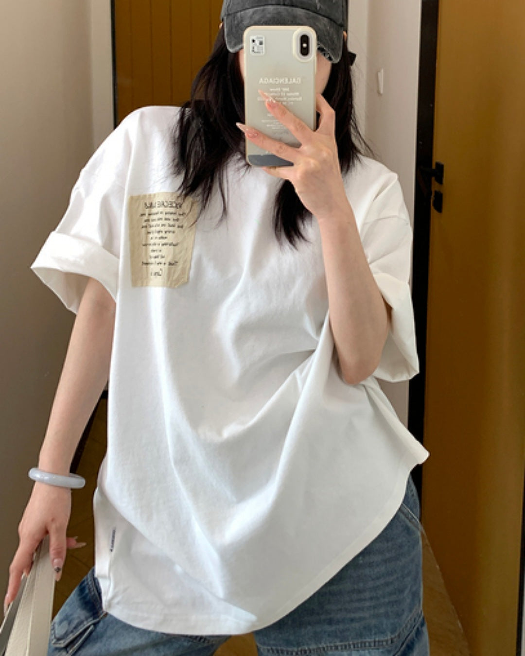 タグレタープリントTシャツ SL566