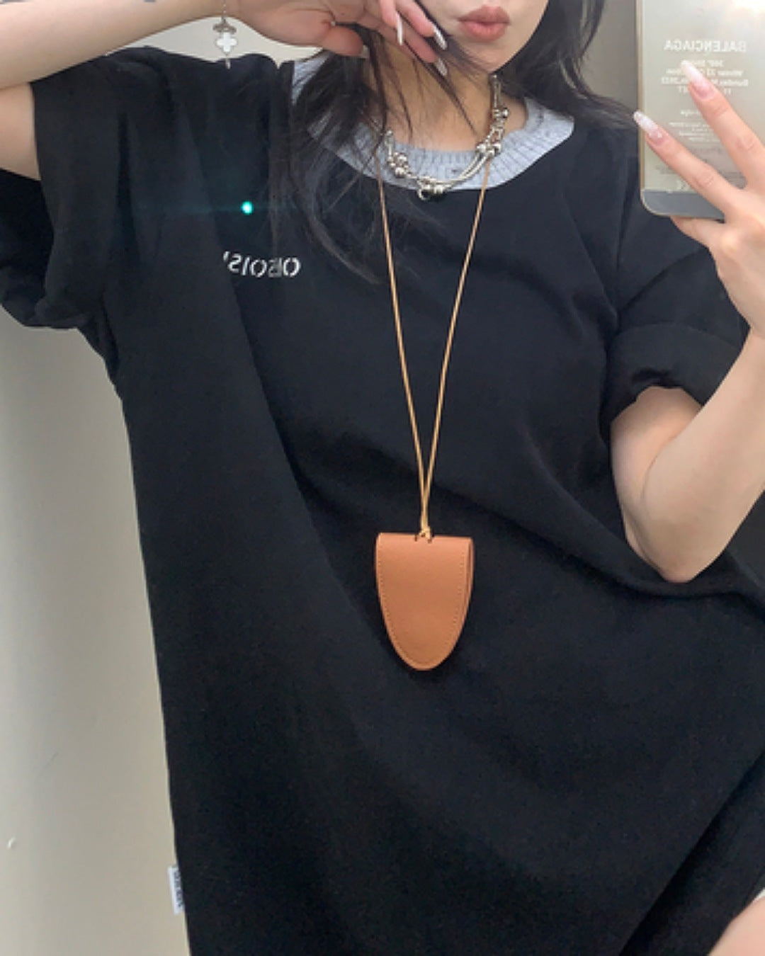 ネックニットTシャツ SL588
