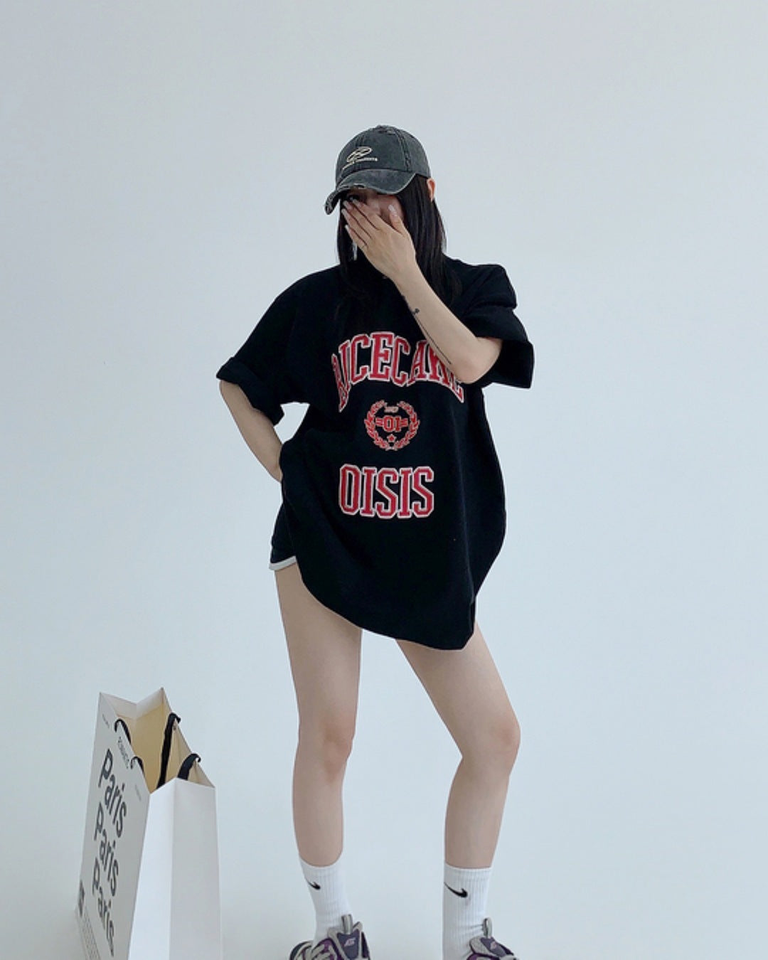 パッチワークロゴTシャツ SL589