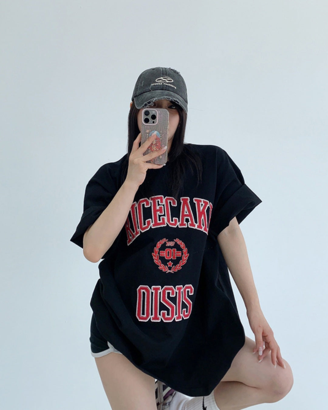 パッチワークロゴTシャツ SL589
