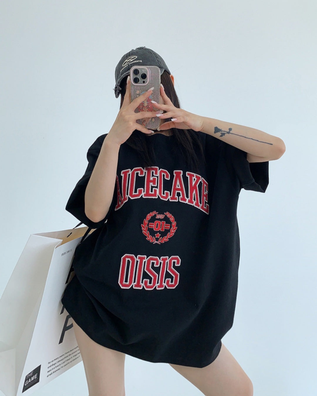 パッチワークロゴTシャツ SL589