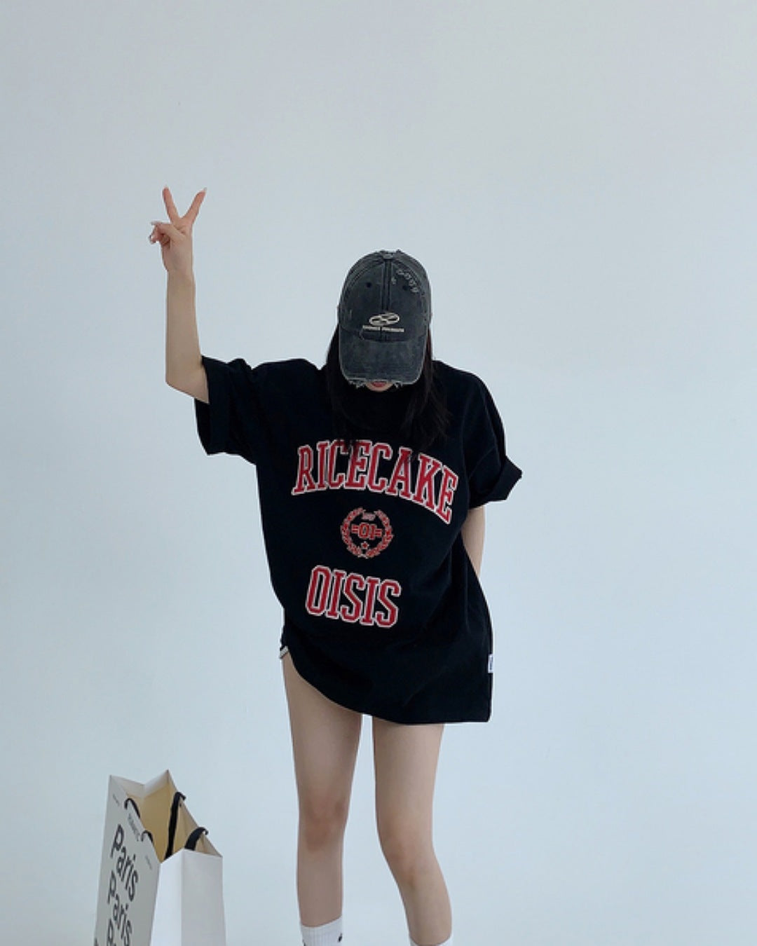 パッチワークロゴTシャツ SL589