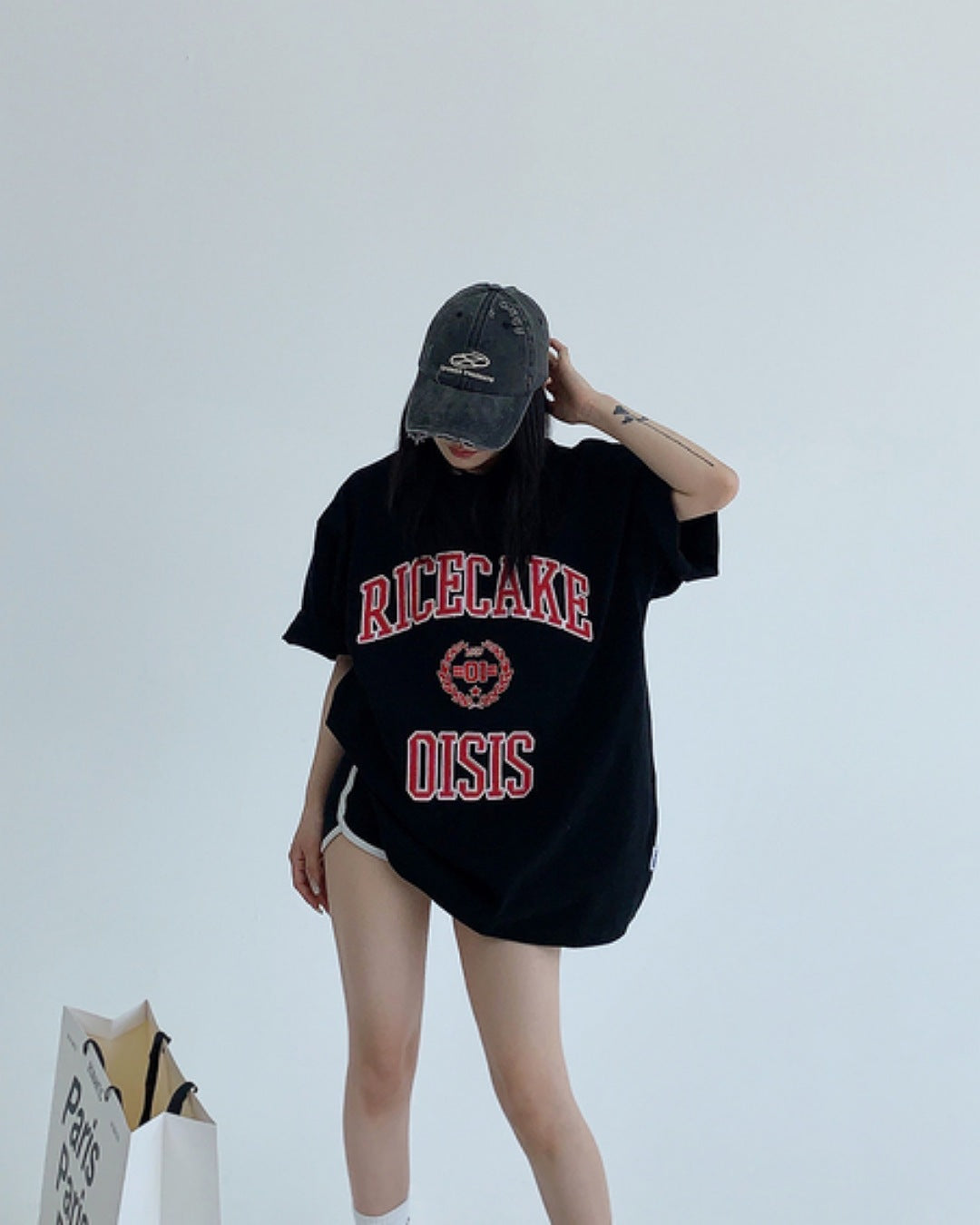 パッチワークロゴTシャツ SL589