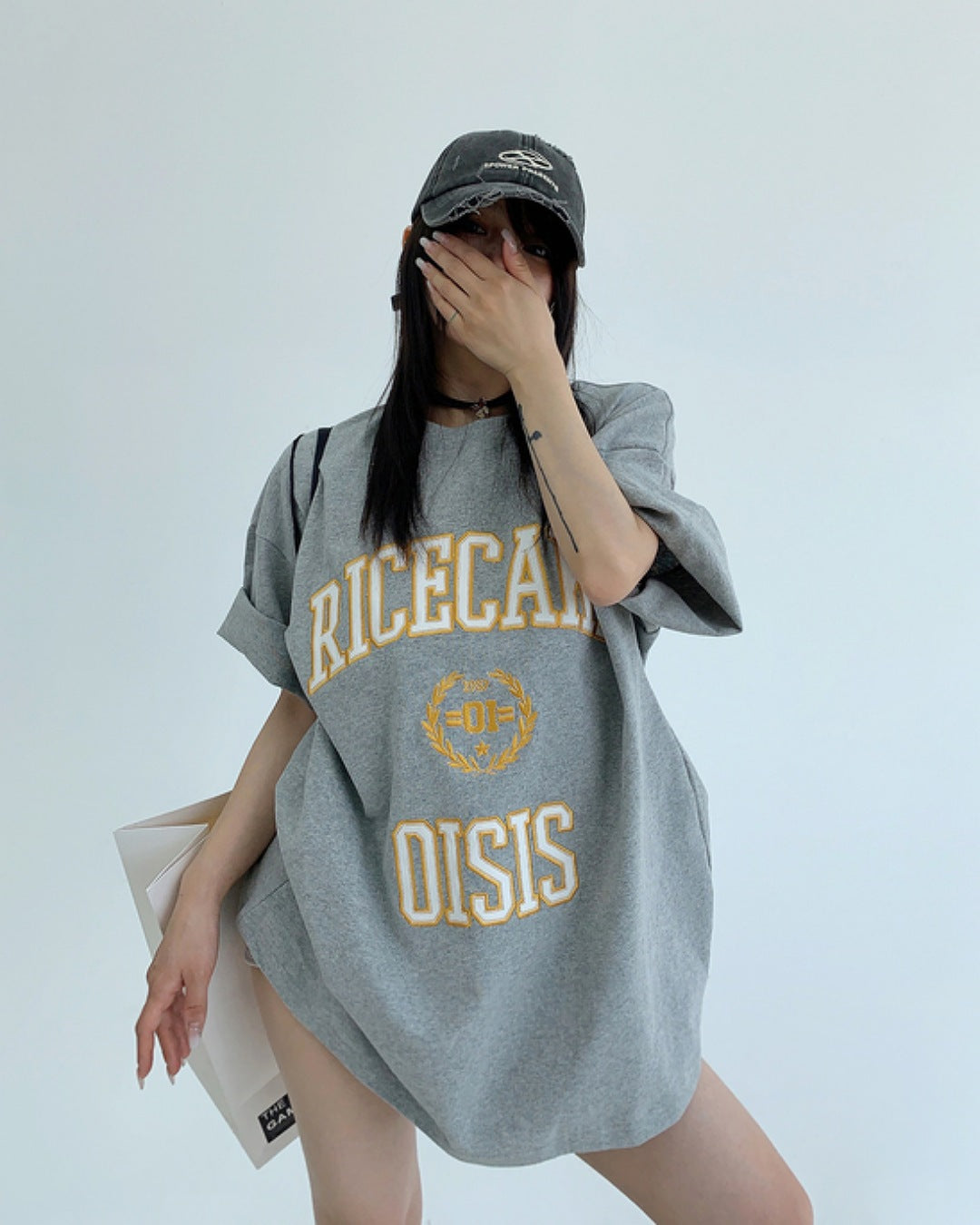 パッチワークロゴTシャツ SL589