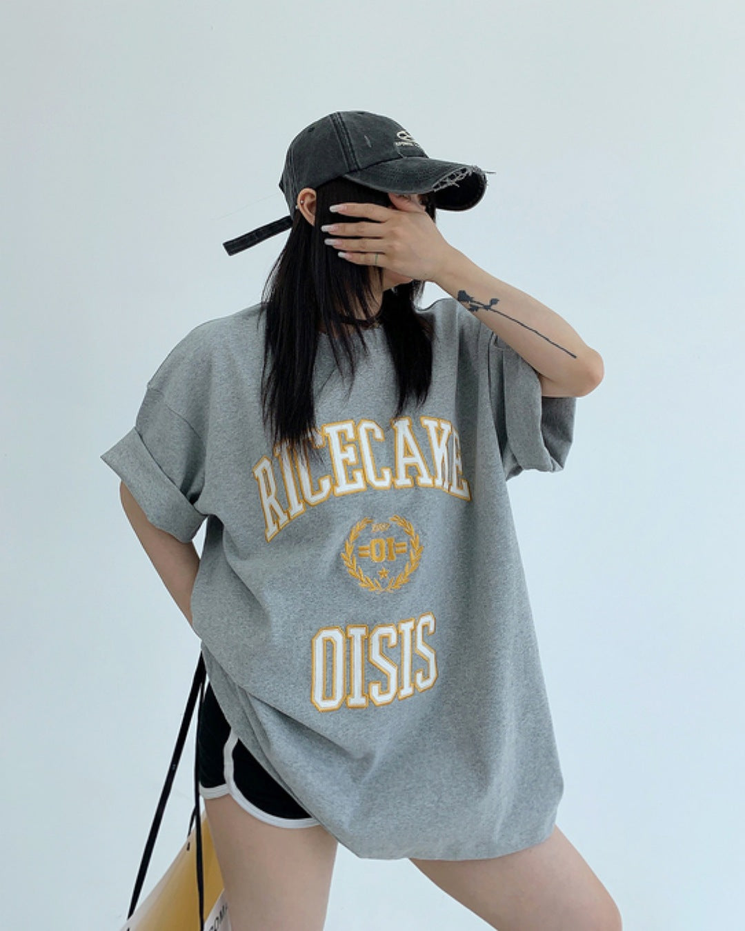 パッチワークロゴTシャツ SL589
