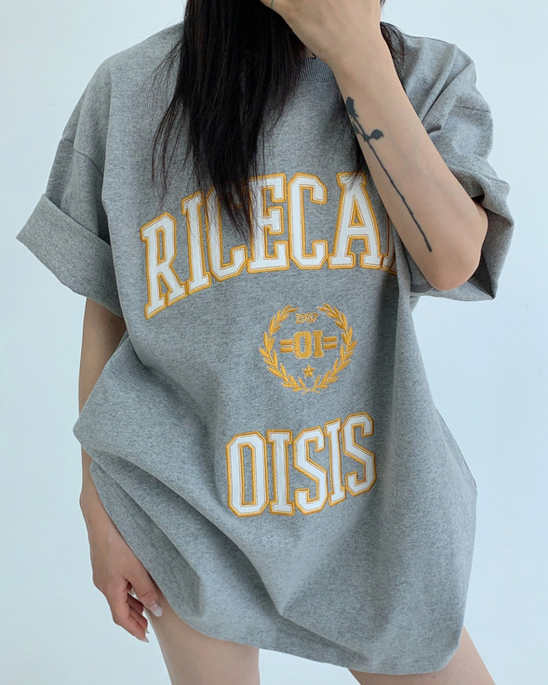 パッチワークロゴTシャツ SL589