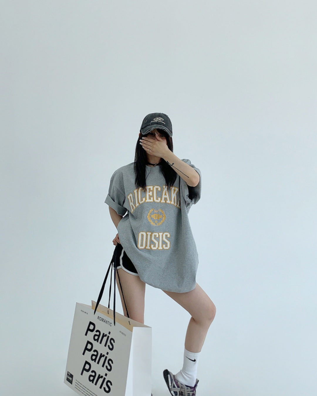 パッチワークロゴTシャツ SL589