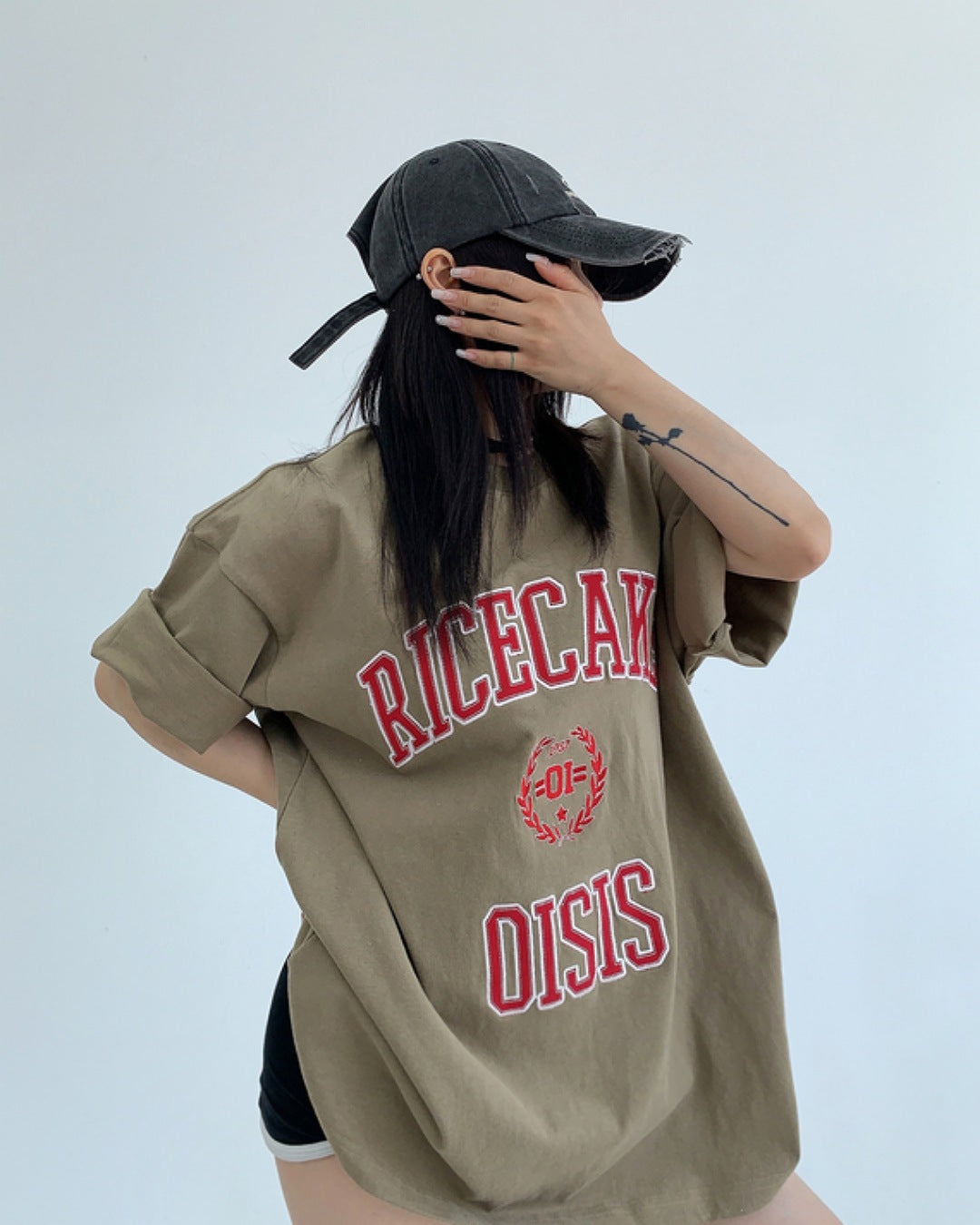 パッチワークロゴTシャツ SL589