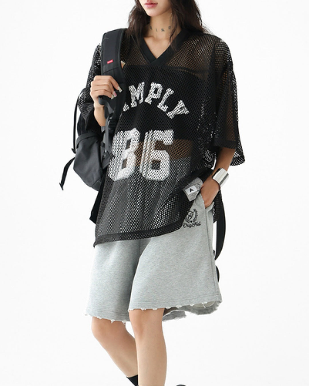 ナンバリングメッシュTシャツ SL636