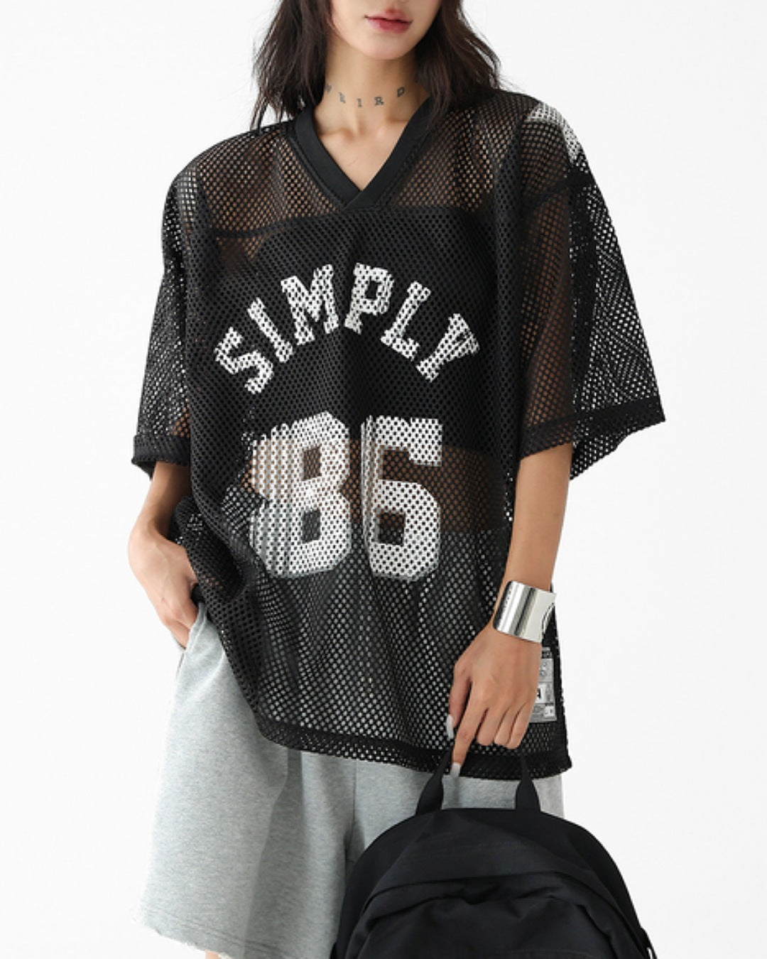 ナンバリングメッシュTシャツ SL636