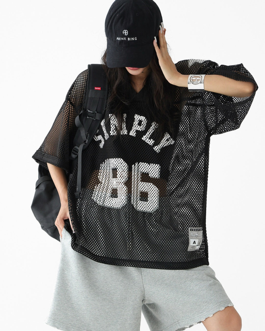 ナンバリングメッシュTシャツ SL636