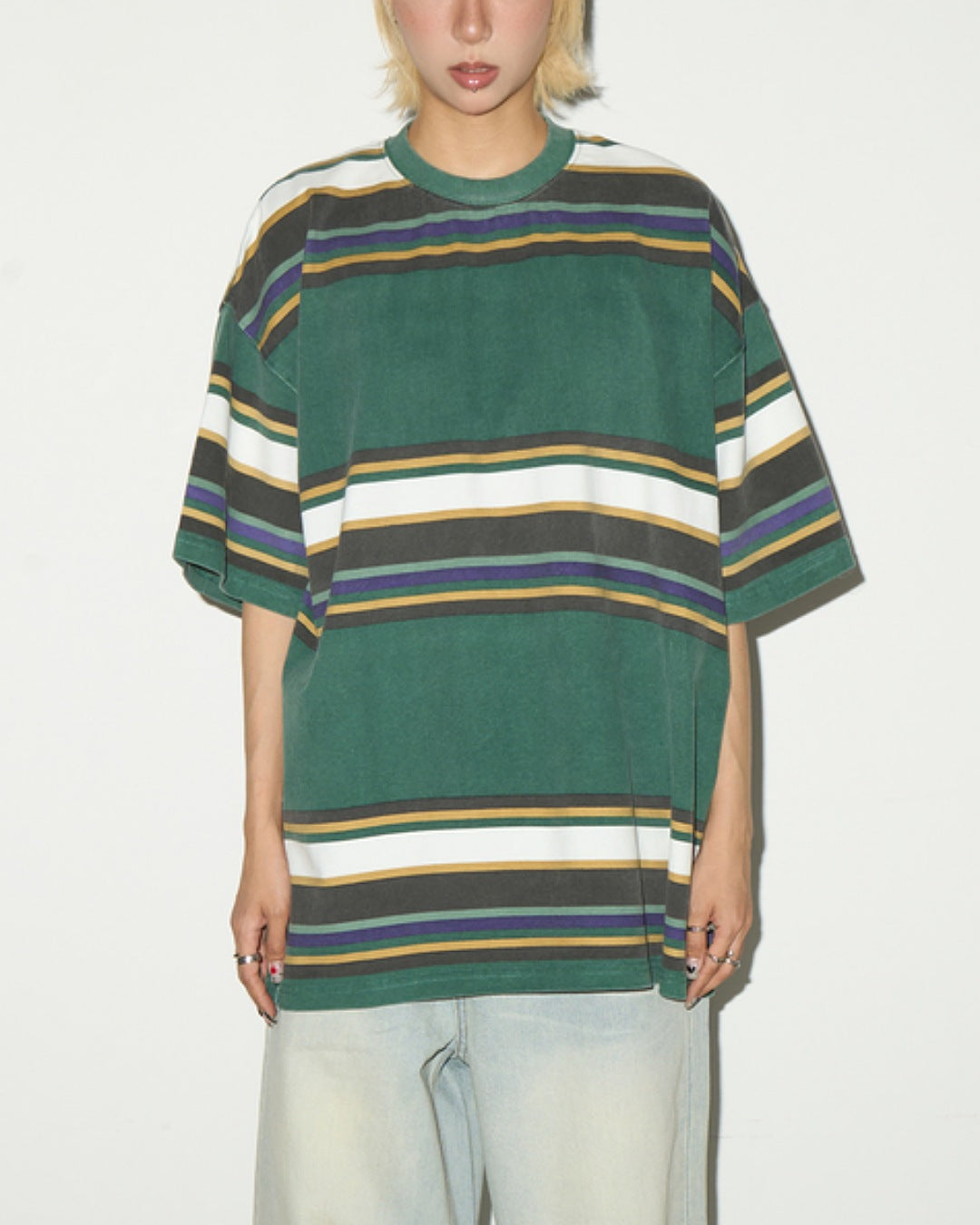 マルチカラーボーダーTシャツ SL646