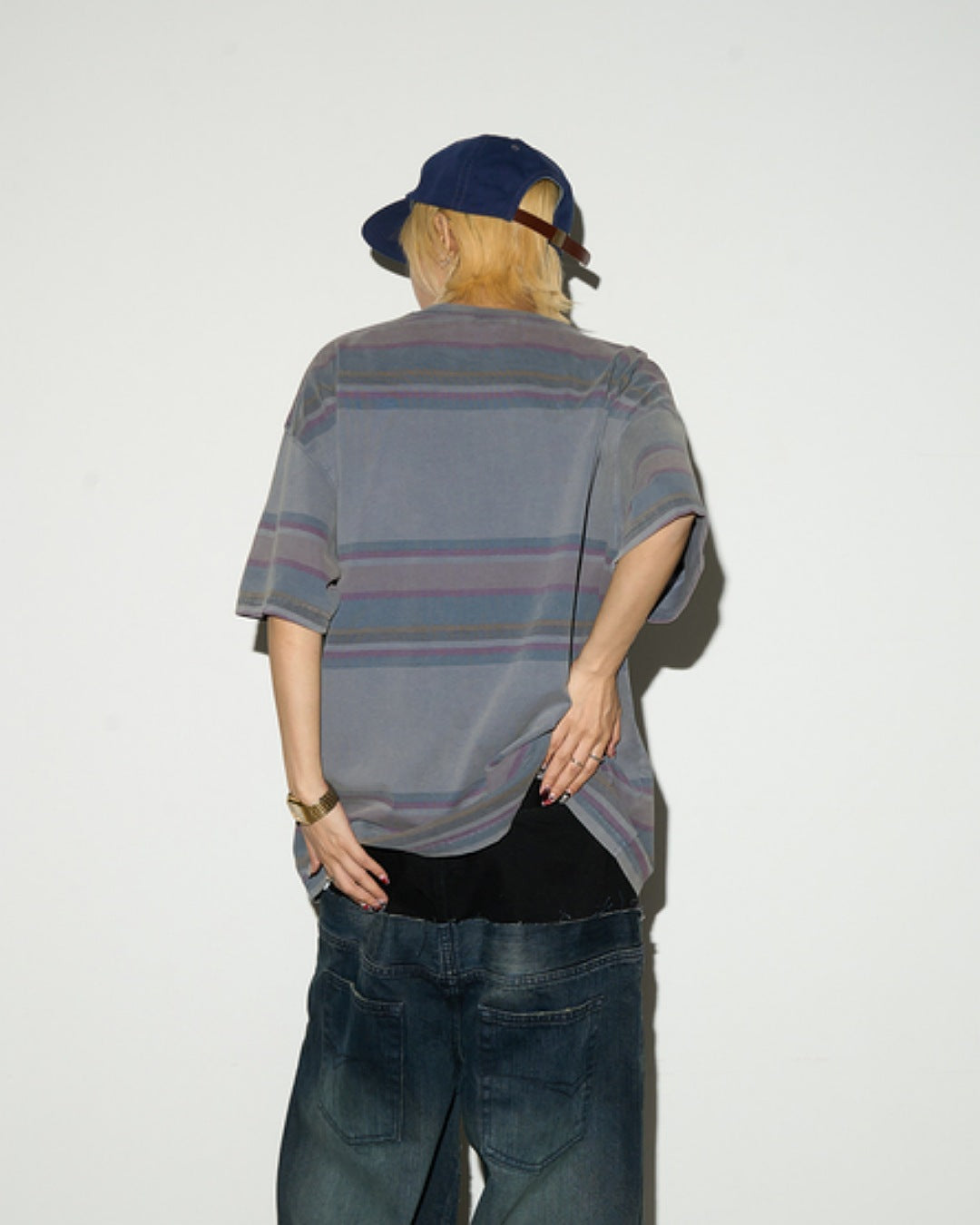 マルチカラーボーダーTシャツ SL646