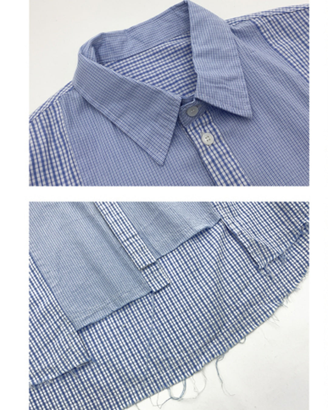 ドッキングチェック柄シャツ SL647