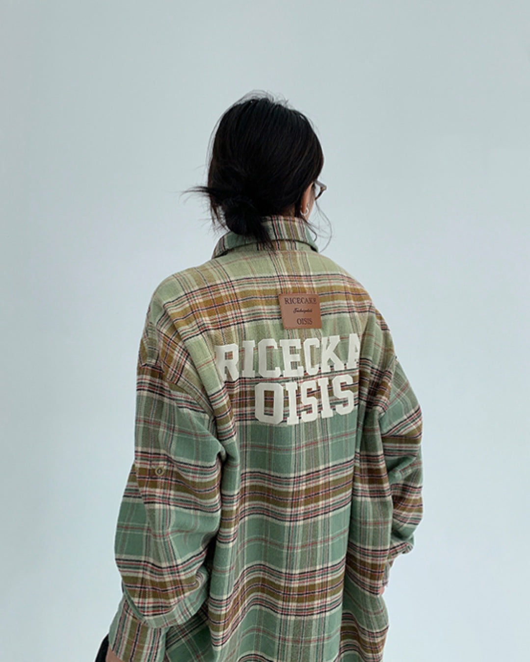 バッグロゴチェック柄シャツ SL681
