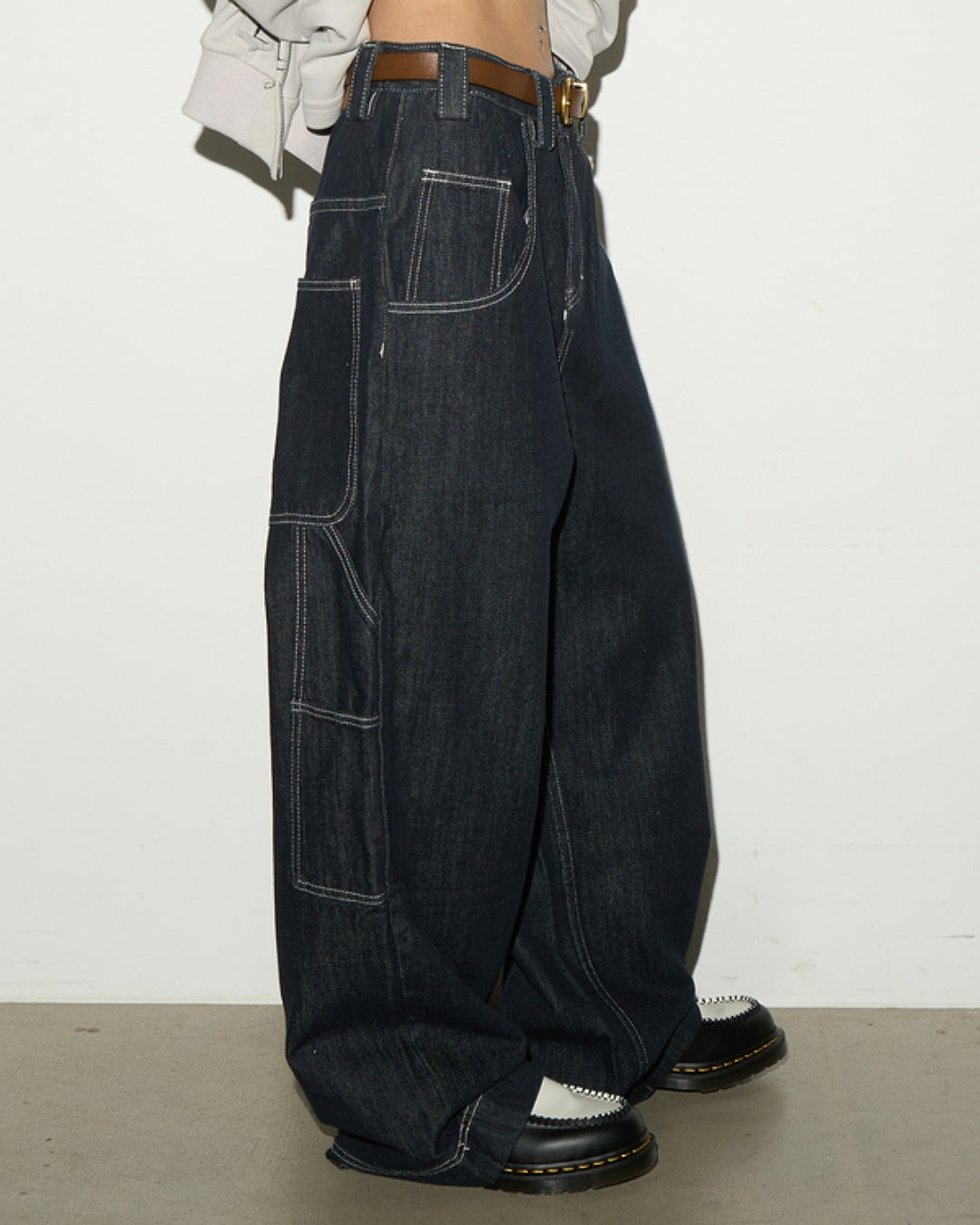 ワイドデニムパンツ SL707