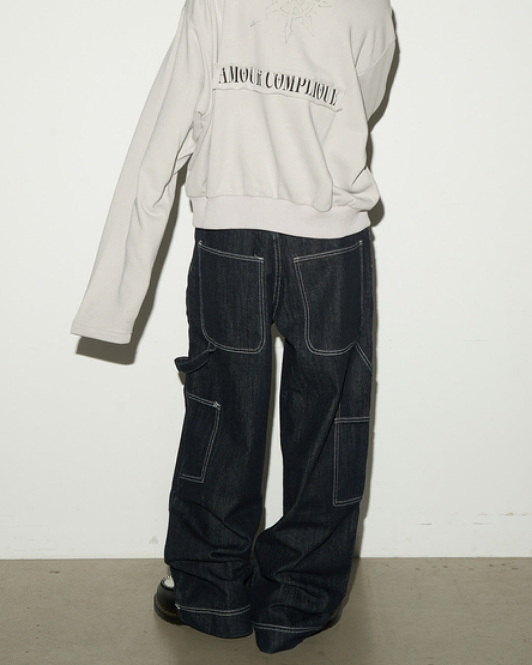 ワイドデニムパンツ SL707