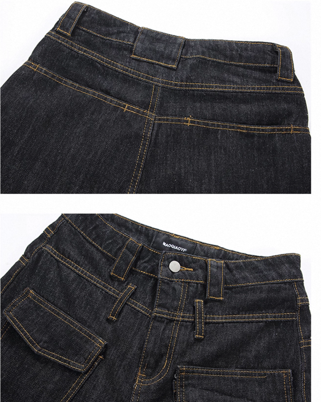 ブラックデニムパンツ SL860