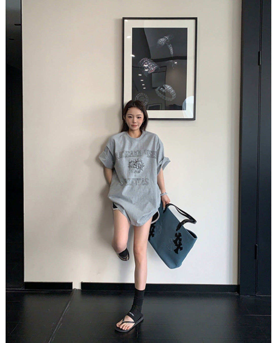 ヴィンテージライクプリントTシャツ SL909