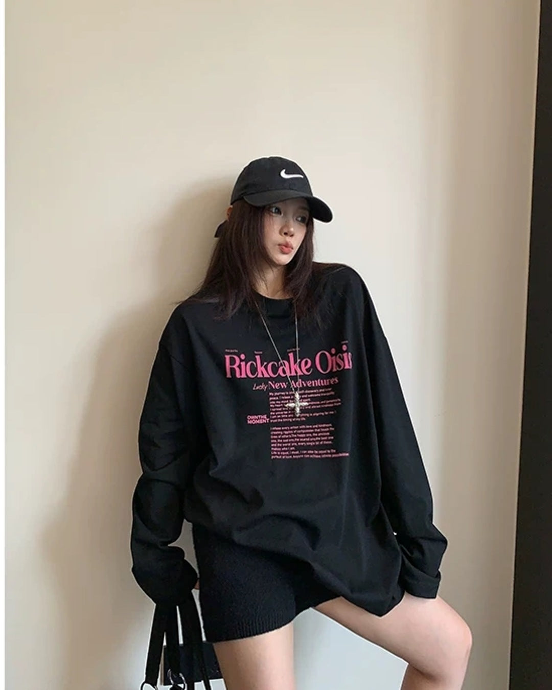 レタープリントロングTシャツ SL953