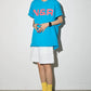 ダメージプリントフレンチスリーブTシャツ SL916