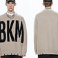 "BKM"ダメージデザインニットプルオーバー M001