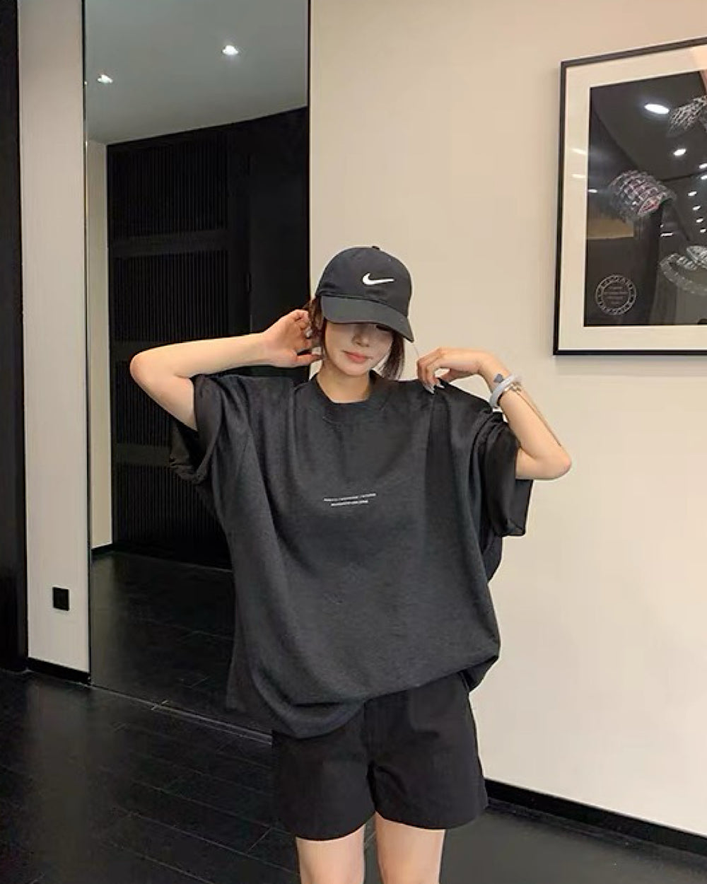 モックネックロゴTシャツ SL920