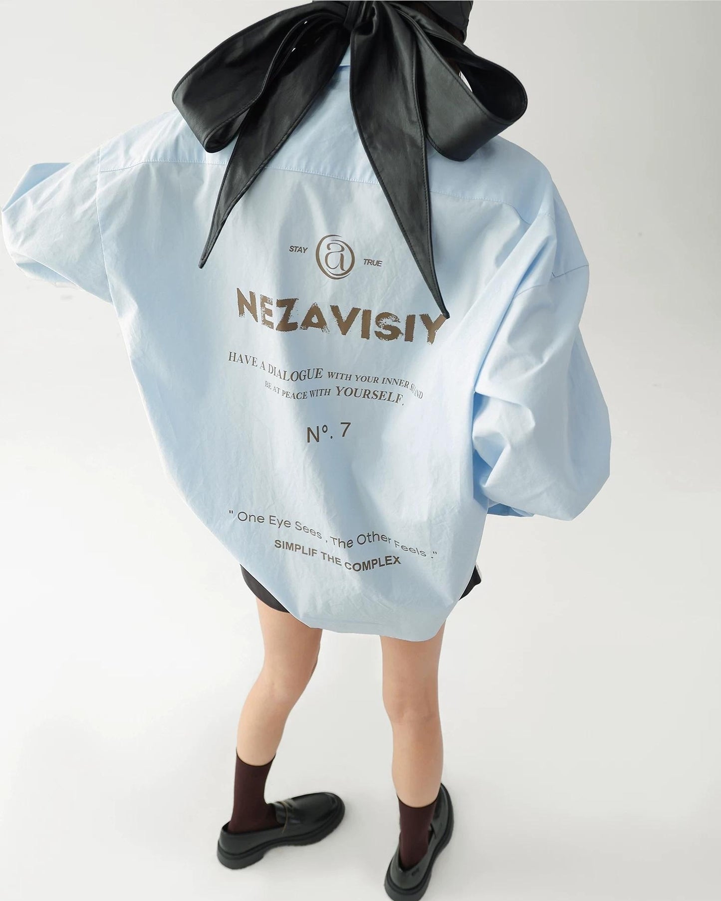 バックプリントロングスリーブシャツ SL852