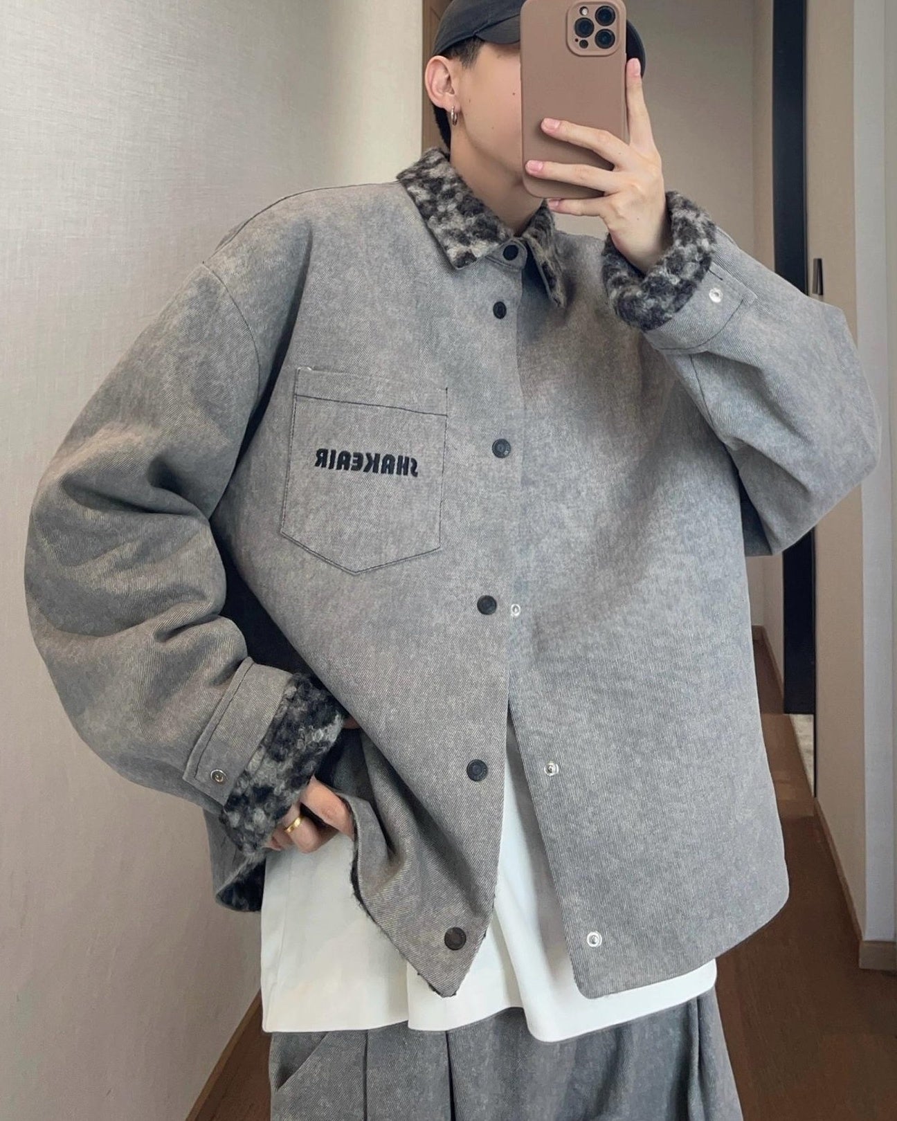 レオパード柄リバーシブルジャケット M036