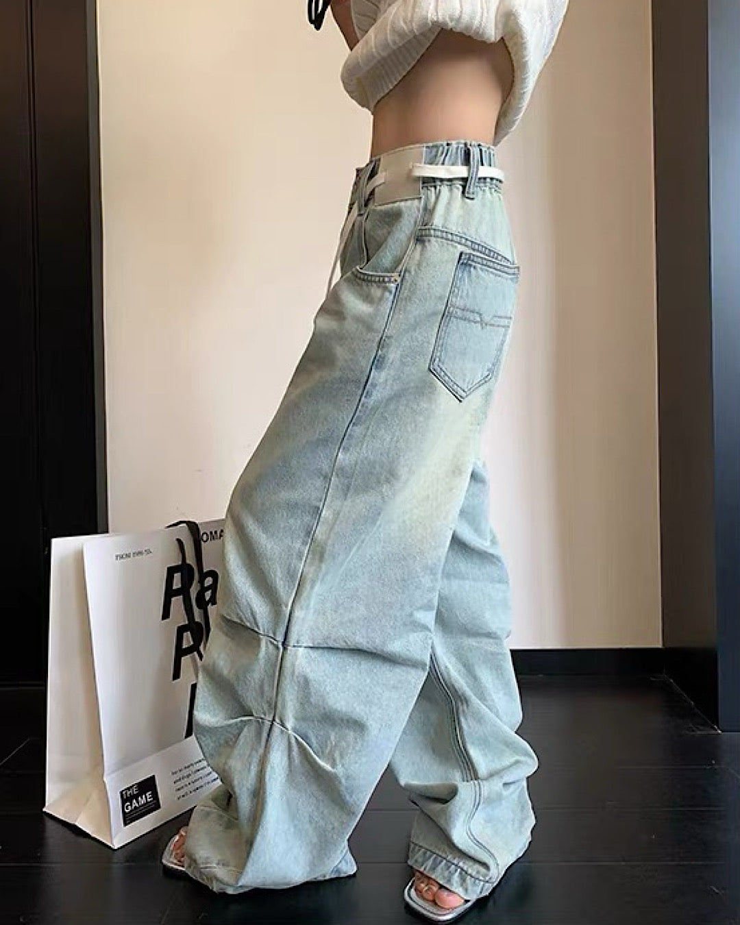 ウォッシュデニムパンツ SL980